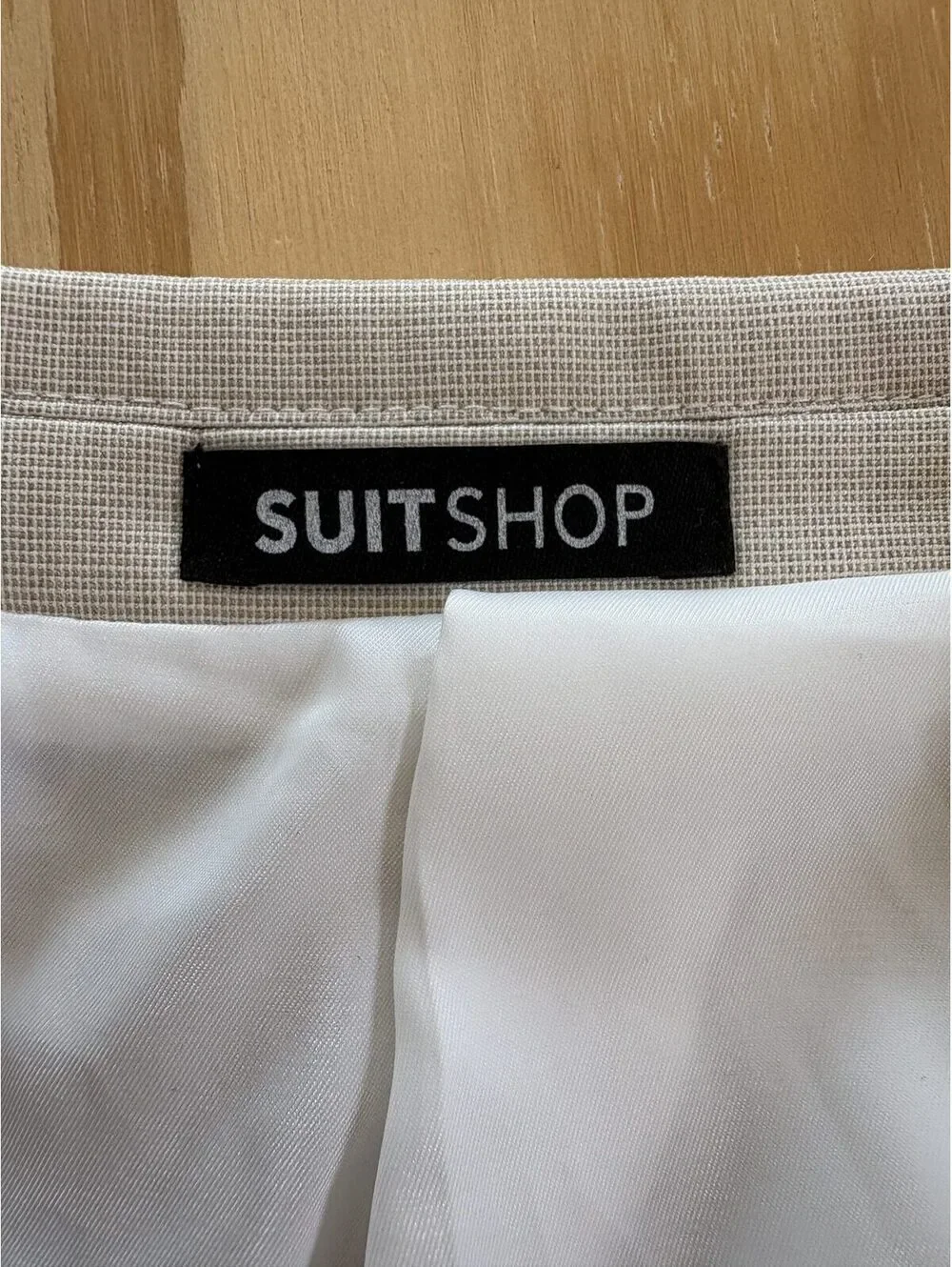 SuitShop Men's Tan Slim Fit Stretch Blazer Suit Jacket 48L NWT